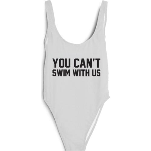 Customize letter print bodysuit girls one piece swimwear bodysuit women high waist mesh bodysuit bathing suit low back jumpsuit