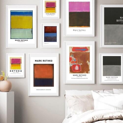 Mark Rothko Abstract Abstract Canvas Oil Painting print Unframed Spray Frameless hologram living room Home decor art drawing