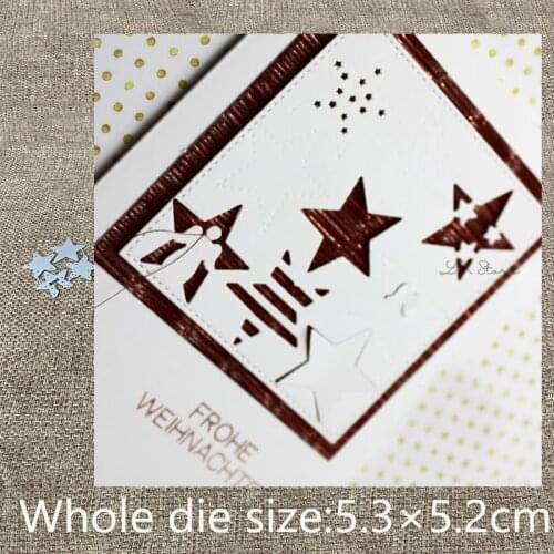 XLDesign Craft Metal Cutting Die cut dies 4pcs star decoration scrapbook Album Paper Card Craft Embossing die cuts