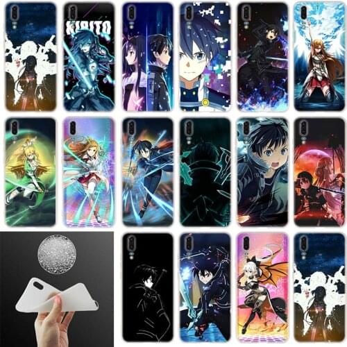 Soft Silicone Case Sword Art Online SAO Anime For Huawei P40 P30 P20 Pro P10 Plus Lite P Samrt Z 2019 E 2020