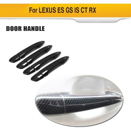 Door Handle Cover for Lexus ES GS IS CT RX ES300h Gs200t GS300 GX460 IS300 2012-2017 Dry Carbon Fiber Door Handle Cover Sticker