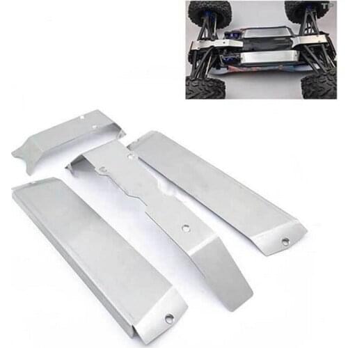 Stainless Steel Chassis Armor Plate Anti-scratch Protective Chassis Board Protector Set for TRAXXAS Summit E-REVO RC Crawler Car