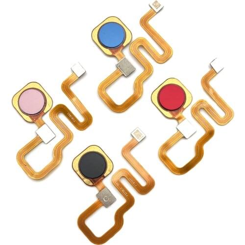 New Home Button For Xiaomi Redmi Note 6 Pro FingerPrint Touch ID Sensor Flex Cable Ribbon Replacement Parts