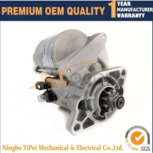 NEW STARTER FOR 2000-05 KUBOTA EXCAVATOR D722 10HP DIESEL 028000-8320 028000-8321