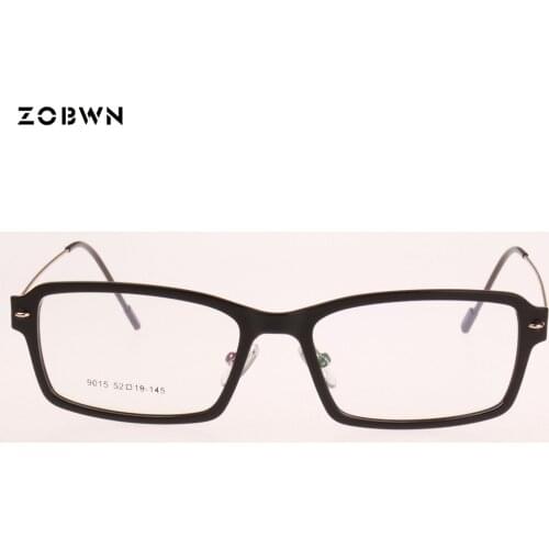Metal Wire temples glasses Men Brand square Computer Eyeglasses Clear Lens Myopia Optical spectacles frames black Nerd Eyewear