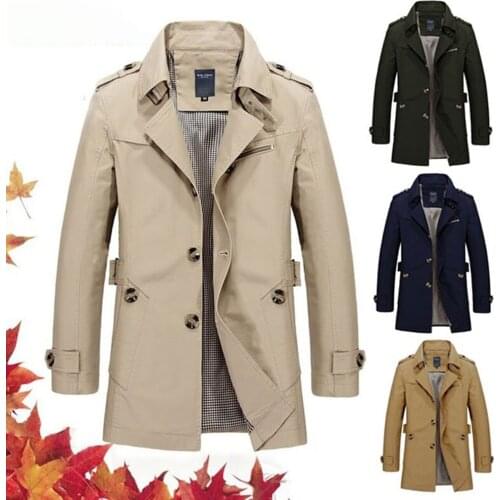OUTAD Men's Trench Coats