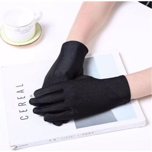 Sun Protection Gloves for women in pearlescent pure color in spring and summer JT001