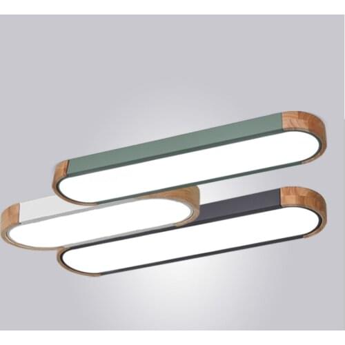 Remote control Ceiling Lights Wooden decorative ceiling lamps panels For Living Room Bedroom lamp deckenleuchten ZM1111