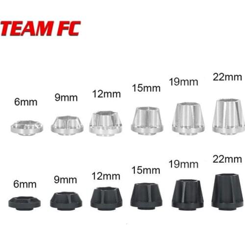 2PCS Aluminum Alloy 12mm Wheel Hex Hub for 1/10 RC Crawler 1.9 2.2 Wheel Rim Axial SCX10 Traxxas TRX4 D90