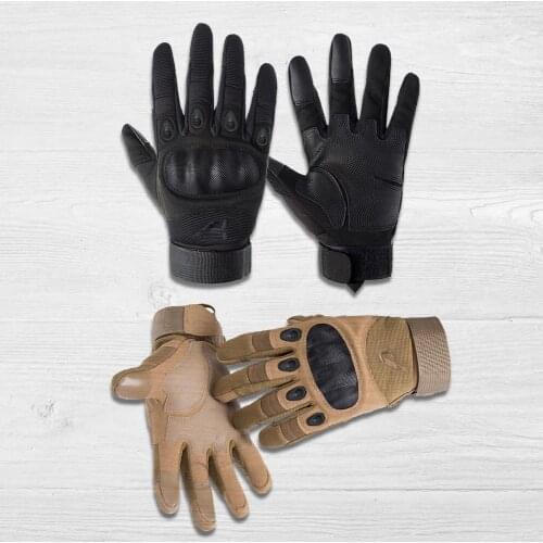 Tactical Gloves For Hunting Black Rubber Dissipate Heat Riding Army Training Gloves Hard Knuckle Touchscreen Military Gloves