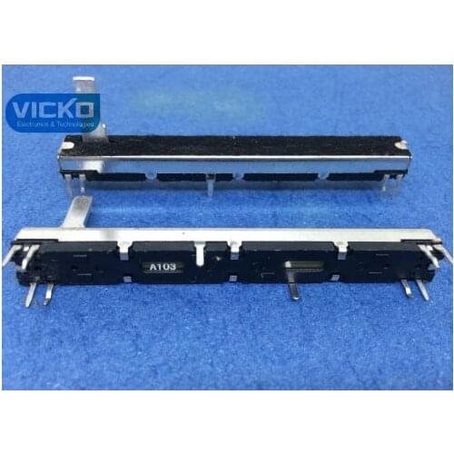 [VK] Straight Slide pusher Double Fader for Soundcraft EFX8 75mm A10K A10Kx2 potentiometer 7.5cm stroke 60mm handle 15mm switch