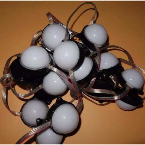 WS2811 led pixel module;56mm diameter;1.44W,6pcs leds inside,DC12V input;IP68;milky cover;epoxy resin filled