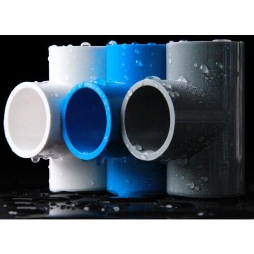 1/2/5pcs PVC Tee 20mm to 75mm PVC Pipe Fittings Water System Connector Plumbing Connector Aquarium Adapter 3 colors