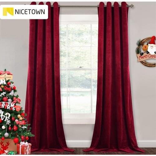 NICETOWN 1 Piece Super Soft Luxury Velvet Warm Blackout Energy Grommet Eyelet Curtain Drapery for Decor Home Theater Living Room