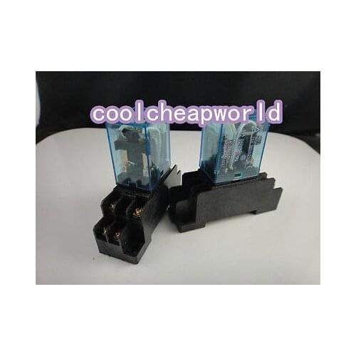 10set 110V AC Coil Power Relay MY2NJ HH52P-L 8PIN 5A With PYF08A Socket Base