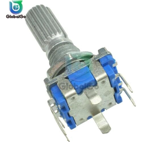 5pcs/Lot Plum Handle 20mm Rotary Encoder Coding Switch EC11 Digital Potentiometer with Switches 5 Pin