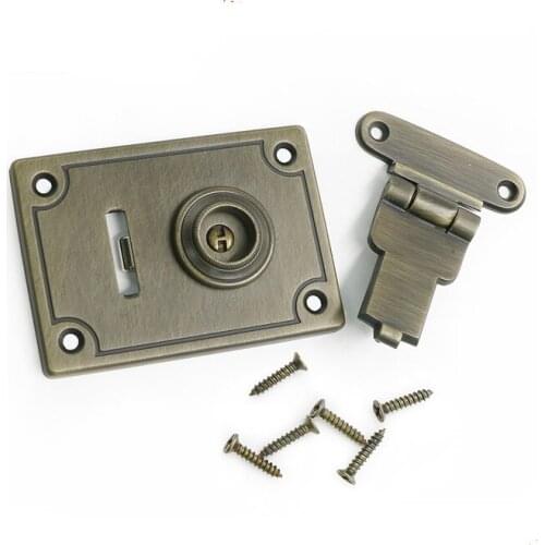 Bronze Tone Brass Bag Lock,Box Lock Rectangle,86*60mm,1 Set