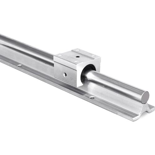 Free shipping SBR linear rail 10mm L 200 300 400 450 500 550 600mm 1pcs linear guide+2 pcs SBR10UU blocks for CNC