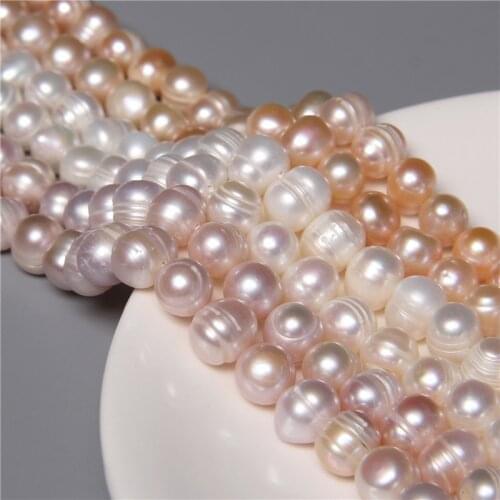 9-10MM Baroque Real Natural Freshwater Cultured Pearl Beads Wholesale For Handmade Jewelry Making Diy Bracelet Necklace Earring