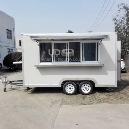 Factory Design Fast Food Trailer Mobile Kitchen Ice Cream Hot Dog Cart Food Truck Custom