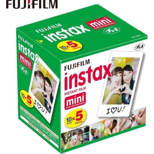 Fuji Fujifilm Instax Mini 8 Film White Edge Photo Papers For Mini 8 9 11 7s 90 25 55 Share SP-1 2 Instant Camera 50 sheets
