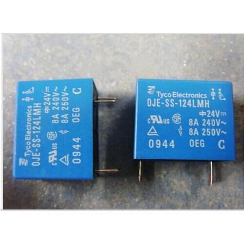 HOT NEW relay OJE-SS-124LMH OJESS124LMH 24VDC DC24V 8A 24V DIP4