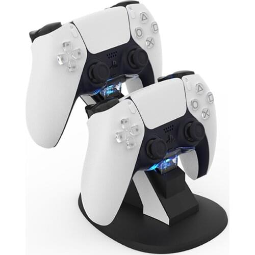 Game Controller Handle Dual Charger Dock for Sony PS5 Wireless Charging Power Cradle Desktop Stand Station