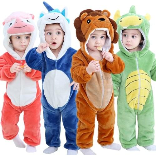 Baby Boy Girls Animal Cosplay Rompers Toddler Carnival Halloween Outfits Boys Unicorn Costume For Girls Jumpsuits Infant Clothes
