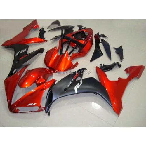 Inejction Mold Fairing kit for YAMAHA YZFR1 04 05 06 YZF R1 2004 2005 2006 YZF1000 Red matte black Fairings set+gifts YN11