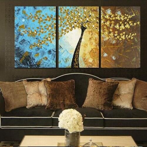 Lucky Tree Modern Abstract Oil Painting home decor wall art picture flowers on palette thick knife oil painting 168010