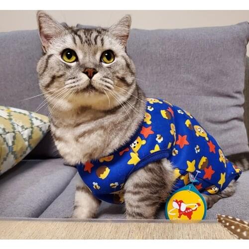 Cute Print Cat Clothes Coat Autum Winter Warm Pet Clothes for Chihuahua Sweatshirt Puppy Cat Pullover Dogs Pets Clothing