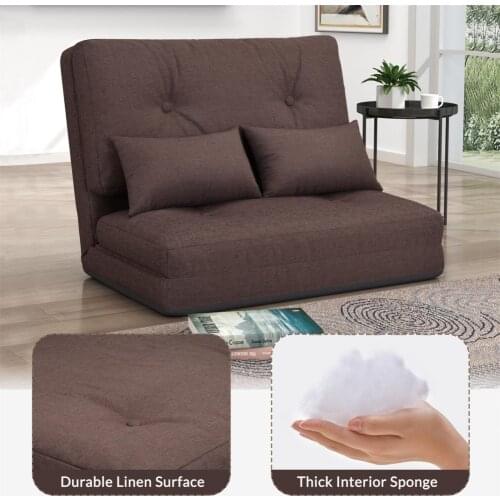 Multi-use 2 Colors Soft Adjustable Folding Lounge Sofa Bed for Home