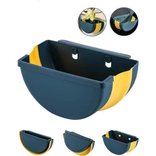 Waste Bin Garbage Basket for Kitchen Bathroom Hanging Trash Bin Kitchen Cabinet Door Toilet Desk Waste Storage Box Wall Fashion