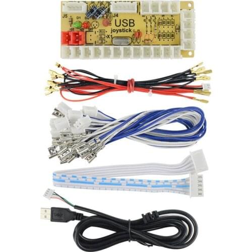 Zero Delay Arcade USB Encoder PC to Joystick DIYS kits Arcade Rocker Circuit Board Control Panel For arcade video game 20pcs