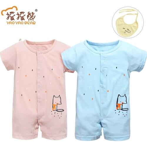 Baby Clothing Summer Baby Romper Overalls Short Sleeve Cotton Baby Boy Girl Romper Roupas de bebe Infantil Jumpsuit Baby Clothes