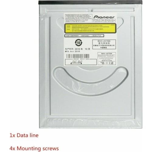 Pioneer 12x Internal Blu Ray combo DVD/CD Burner Writer Drive BDC-207+SATA Cable