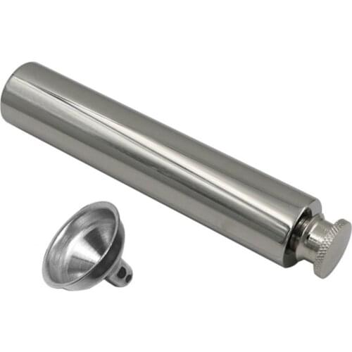 Mini Portable 2oz Stainless Steel Hip Flask Mirror Polished Tube for Alcohol