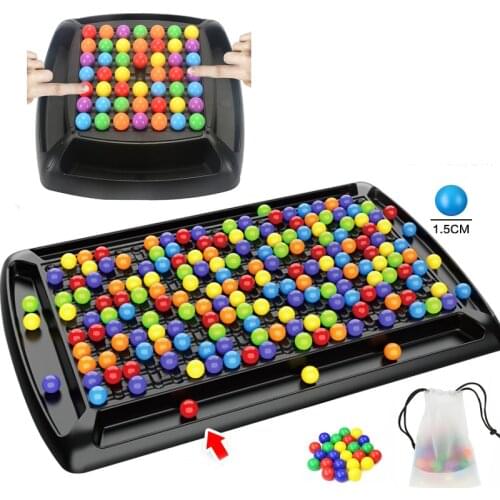 Rainbow Ball Elimination Board Games Montessori Busyboard Educational Antistress Magic Chess Interactive Toys For Kids