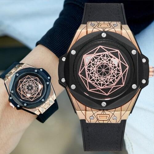 Relogio Esportivo Masculino 2020 Cagarny Fashion Quartz Watches for Men Creative Design Male Clock Waterproof Rubber Mens Watch