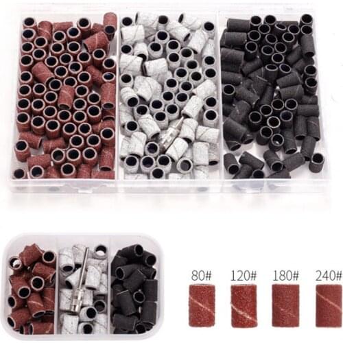 Nail Art Sanding Bands Pedicure Tools Electric Nail Drill Accessories Foot Care 80#=C, 150#=M, 250#=F