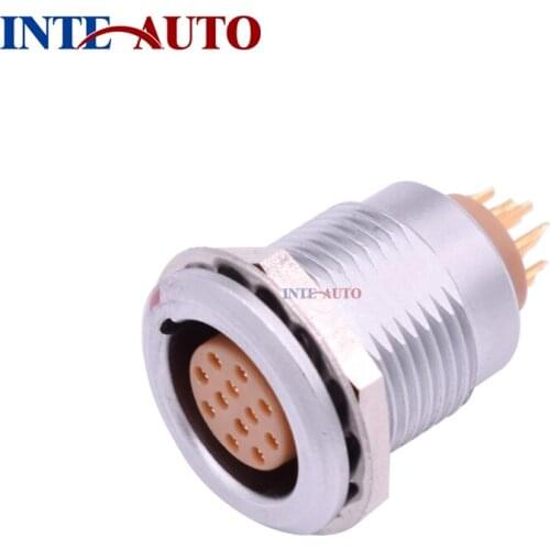 Compatible 2B Series EG* Female Panel Mount Connector, solder contacts Socket, push pin connector