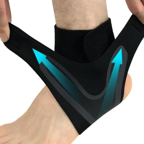 Sport Ankle Support Elastic Adjustable Ankle Brace Guard Foot Bandage Protector Fitness Sports Basketball Running Support