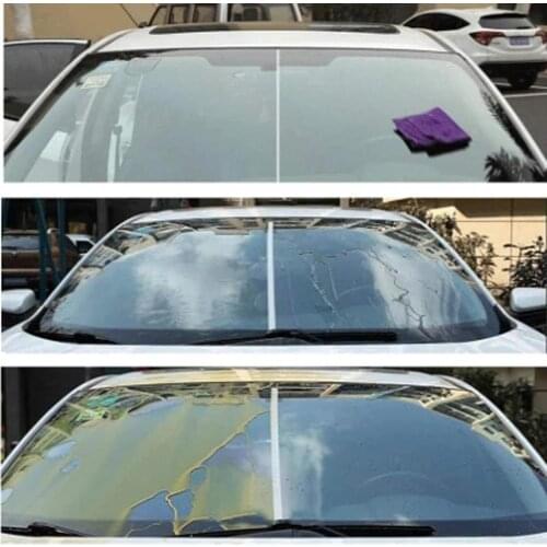 60ml Auto Glass Cleaner 2-in-1 Glass Washer Spray Cleaner Defogging Agent Water Removal Agent Anit-fog Spray Car Accessries