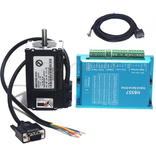 57HSZ2N High-speed closed-loop stepper motor set Torque 2.2N.m hybrid servo driver 2000 rpm+ 3m encoder cable