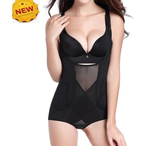 FLORATA Sliming Women Bodysuits Shapewear Underwear Plus Size Body Shaper Waist Corset Buckle In The Crotch High-Elastic Shaper