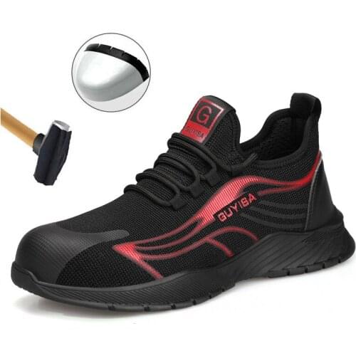 2021 New Mens Anti Smashing And Anti Piercing Safety Shoes Outdoor Wear Resistant Light Breathable Comfortable Work Shoes Work