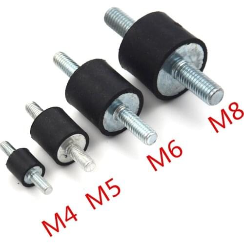 4Pcs/Lot Anti Vibration Silentblock Boat Car Bobbin Rubber Mounts Male Tools M4 M5 M6 M8