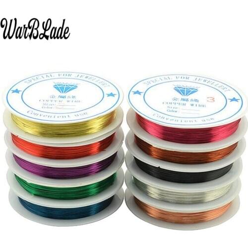 40m 0.3/0.4/0.5/0.6/0.8/1.0mm Copper Wire Silver Gold Copper Wires Beading Thread String Beads For DIY Bracelet Jewelry Making
