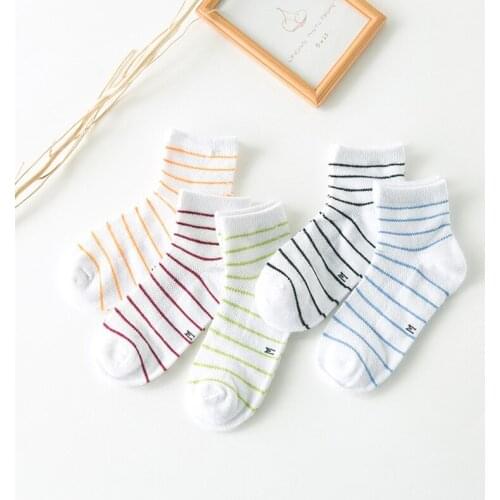 5 pairs / lot 2016 new Spring Summer breathable cotton mesh chilren socks 2-10 year kids baby boy girls socks