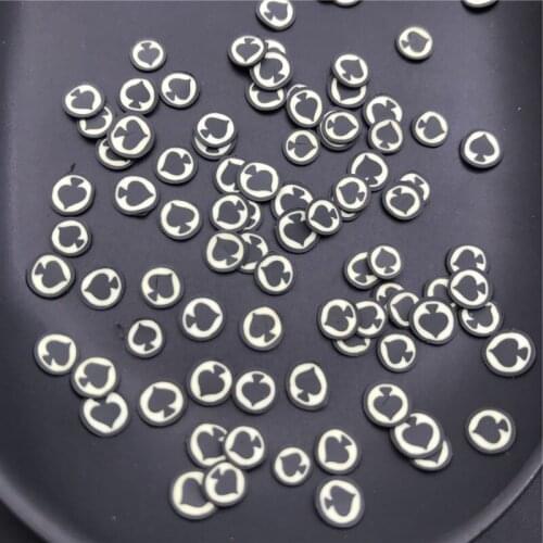 60g Spades Polymerclay,Soft Clay Sprinkles For Kids Diy/Scrapbook Decoration/Craft Filler/Craft Diy Making/Nail Arts